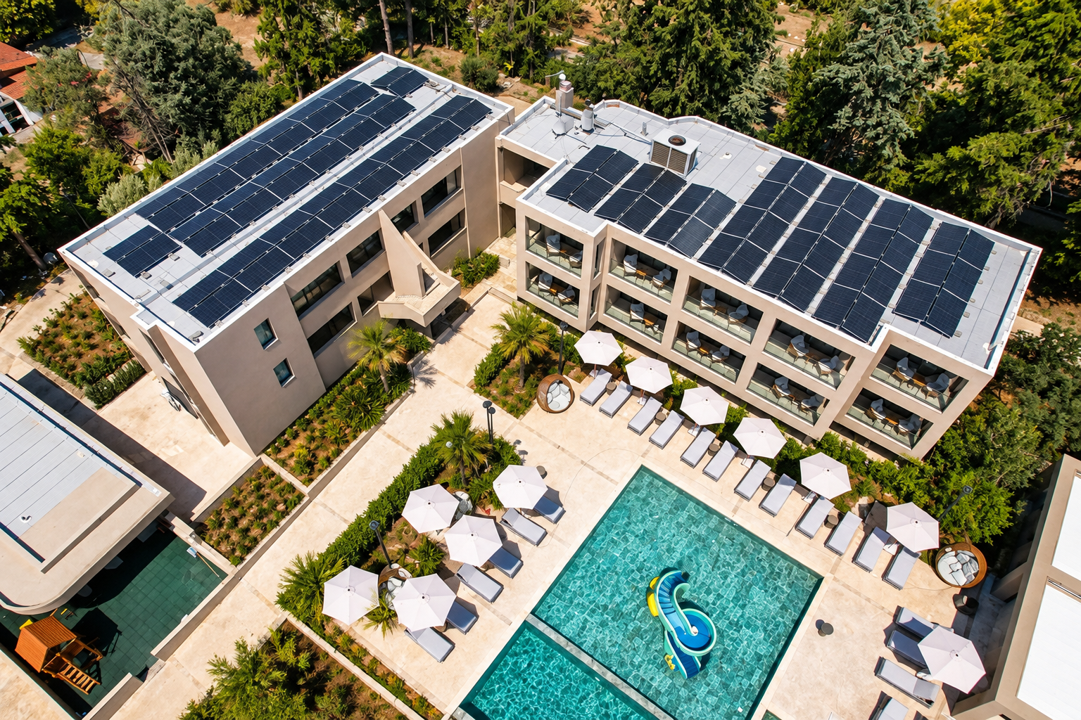 Фотоволтаична централа 130 kW, Medite Kassandra Resort, Касандра, Гърция